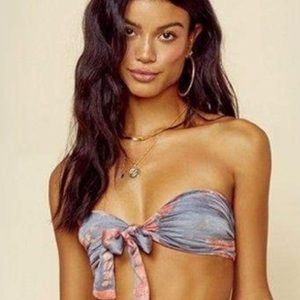 Planet blue bandeau top